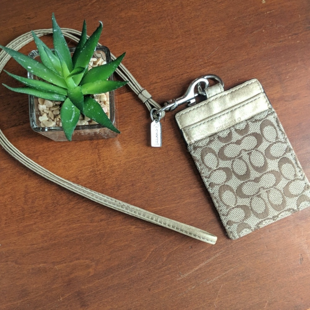 Coach lanyard for ID